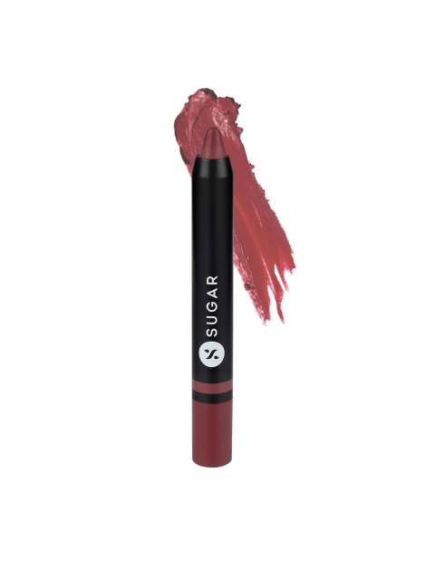 

SUGAR Cosmetics Plush Crush Creme 02 Blush Babe Crayon Lipstick, Peach