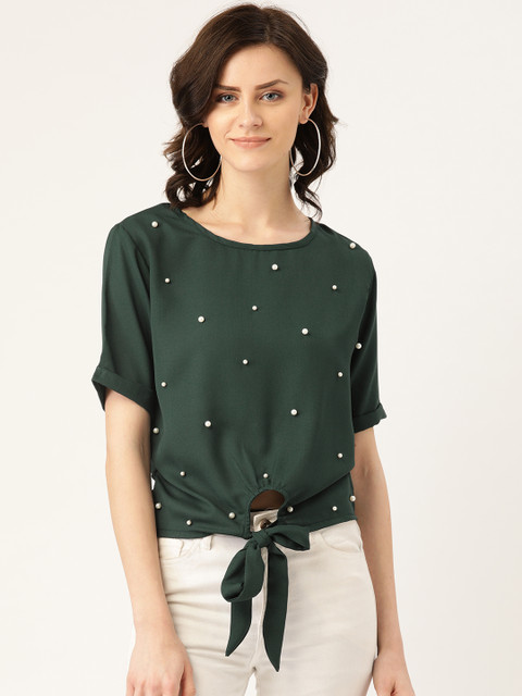 

Chinyere Women Green Embellished Top