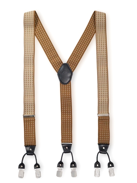 

The Tie Hub Men Brown Suspenders