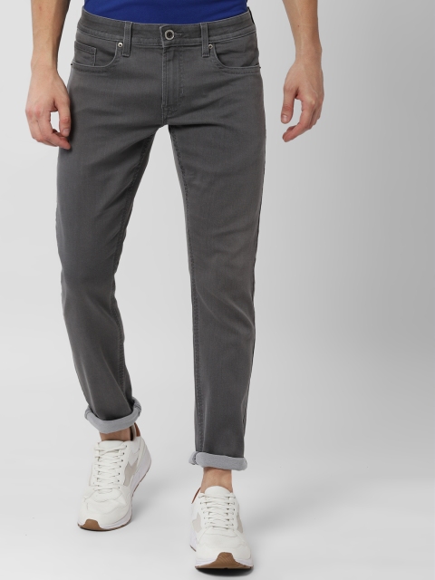

Peter England Men Grey Skinny Fit Mid-Rise Clean Look Stretchable Jeans