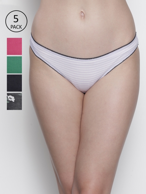 

Marks & Spencer Women Pack Of 5 Basic Briefs T611286, Blue