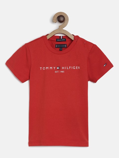 

Tommy Hilfiger Boys Red Printed Round Neck T-shirt
