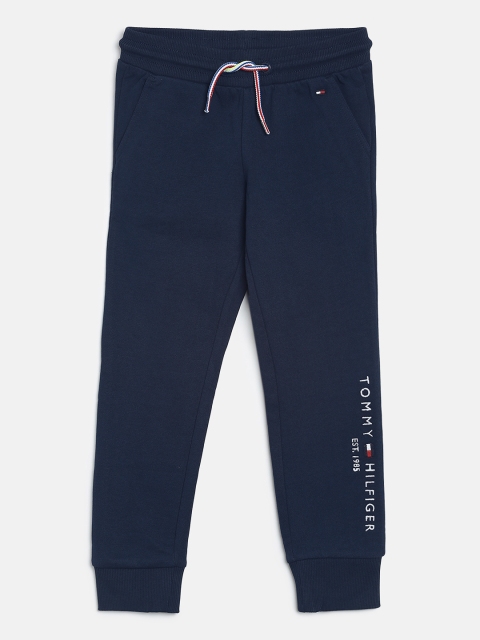 

Tommy Hilfiger Girls Solid Joggers, Navy blue