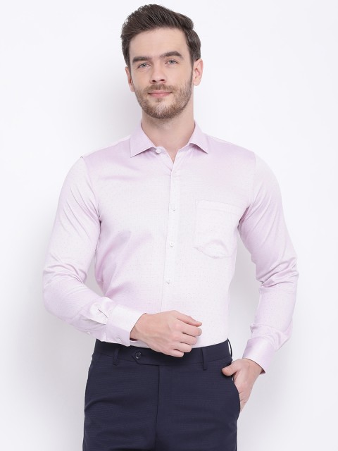

Monte Carlo Men Pink Regular Fit Printed Formal Shirt