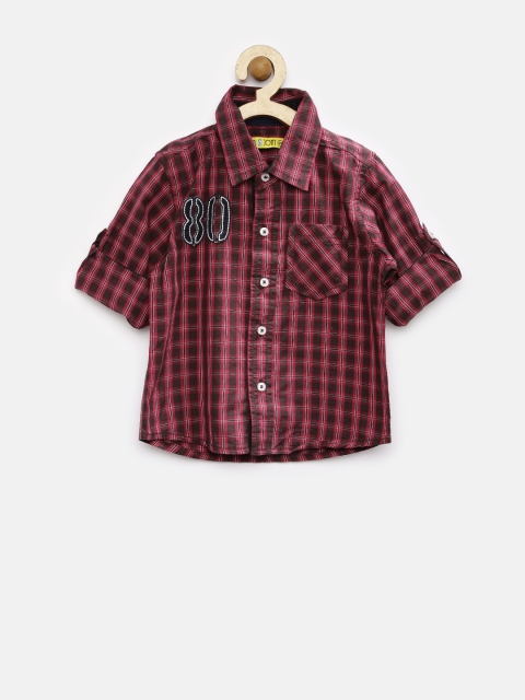 

Gini & Jony Boys Red Checked Shirt