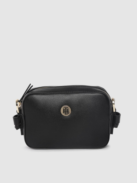 

Tommy Hilfiger Black Solid Sling Bag