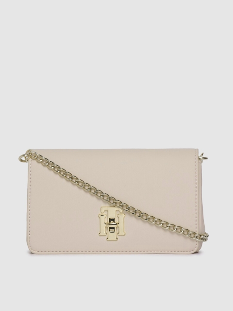 

Tommy Hilfiger Peach-Coloured Solid Mini Xover Sling Bag
