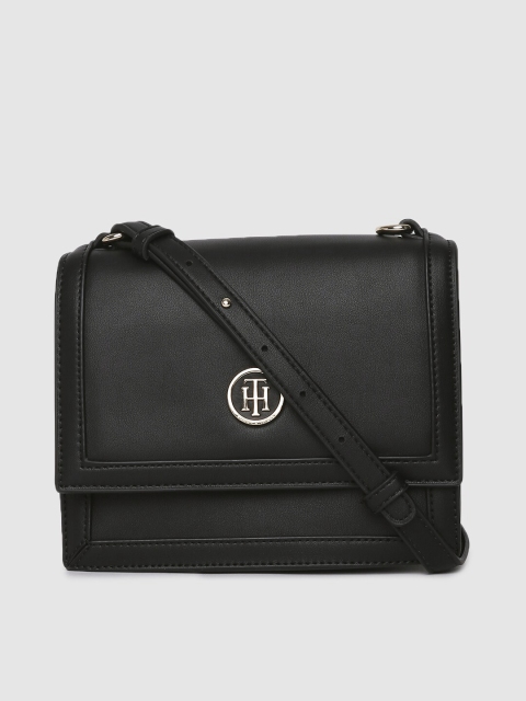 

Tommy Hilfiger Black Solid Sling Bag