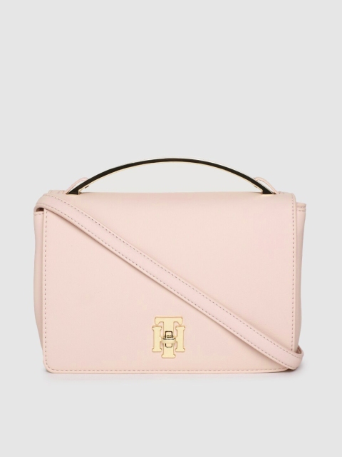 

Tommy Hilfiger Pink Solid Satchel