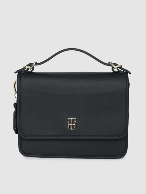

Tommy Hilfiger Navy Blue Solid Satchel