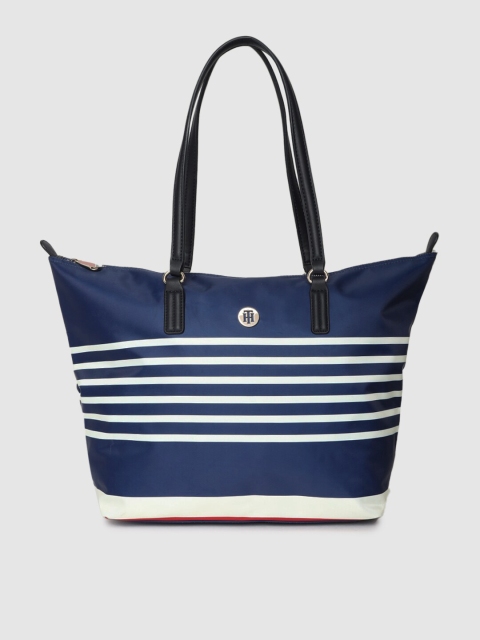 

Tommy Hilfiger Blue & White Striped Shoulder Bag