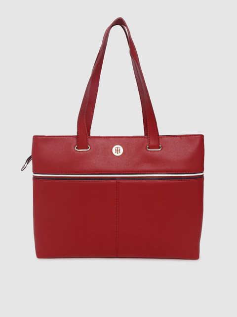 

Tommy Hilfiger Women Red Solid Handheld Bag
