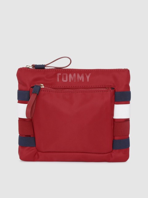 

Tommy Hilfiger Red & White Striped OLIVIA Sling Bag