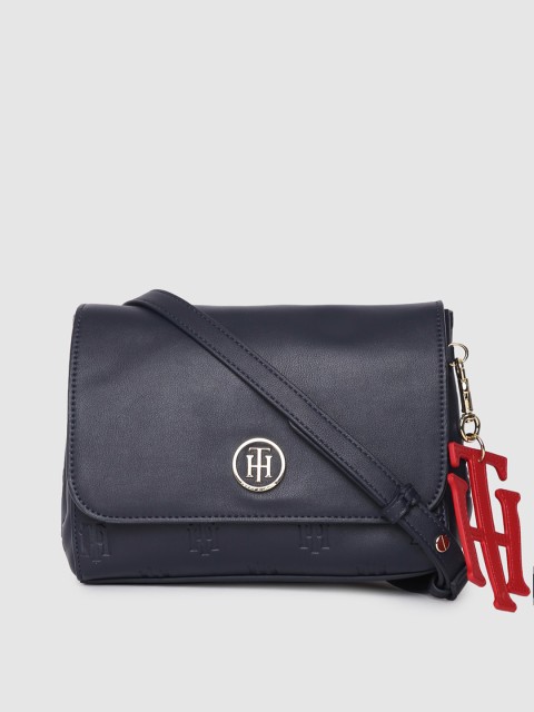 

Tommy Hilfiger Navy Blue Solid Sling Bag