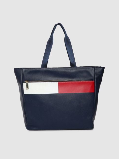 

Tommy Hilfiger Navy Blue Solid Handheld Bag