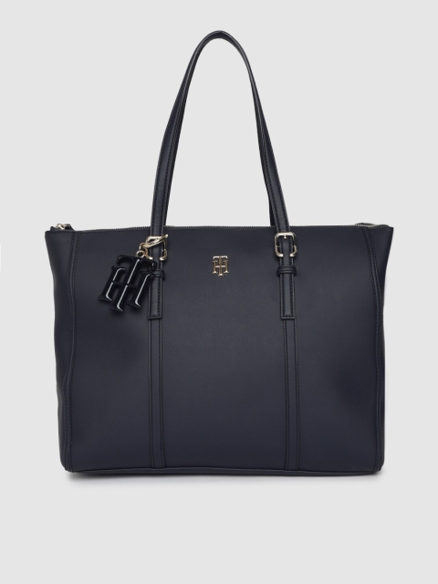 

Tommy Hilfiger Navy Blue Solid Handheld Bag