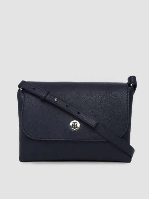 

Tommy Hilfiger Navy Blue Textured Sling Bag
