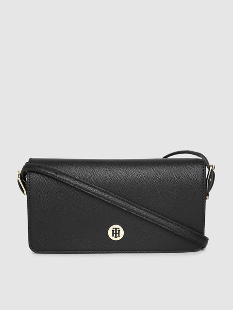 

Tommy Hilfiger Black Solid Sling Bag