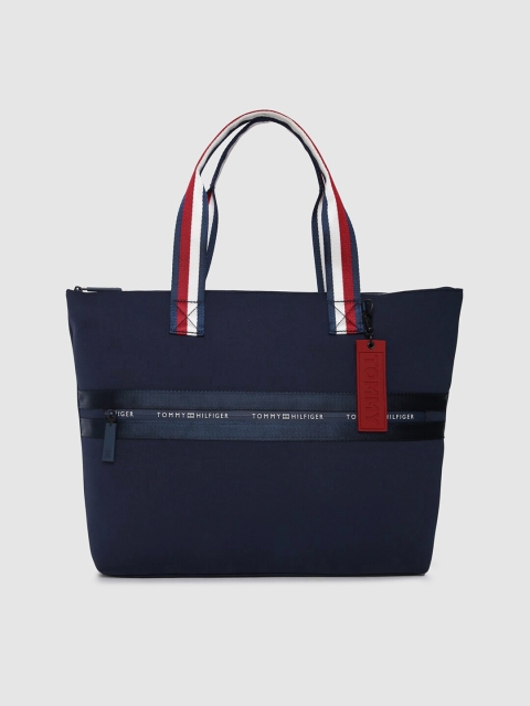 

Tommy Hilfiger Navy Blue Solid Handheld Bag
