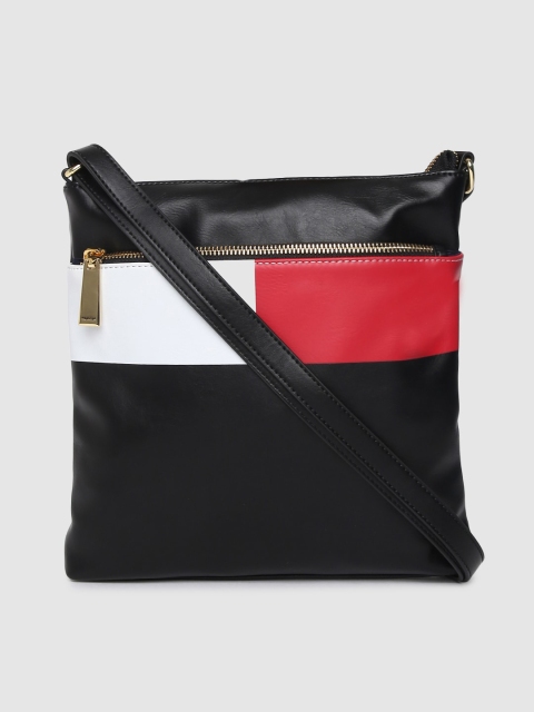 

Tommy Hilfiger Black Colourblocked Sling Bag