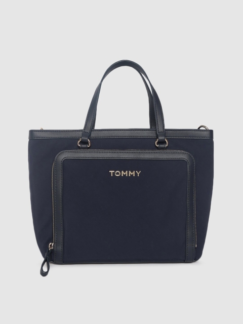 

Tommy Hilfiger Navy Blue Solid Handheld Bag