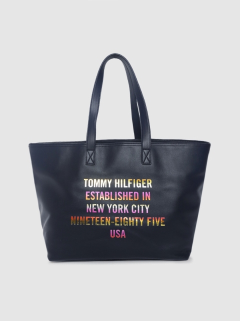 

Tommy Hilfiger Navy Blue Printed Shoulder Bag
