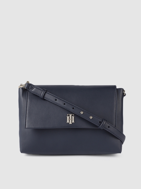 

Tommy Hilfiger Navy Blue Solid Sling Bag