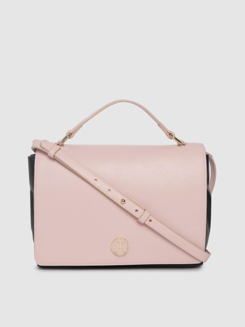 

Tommy Hilfiger Pink Solid Satchel
