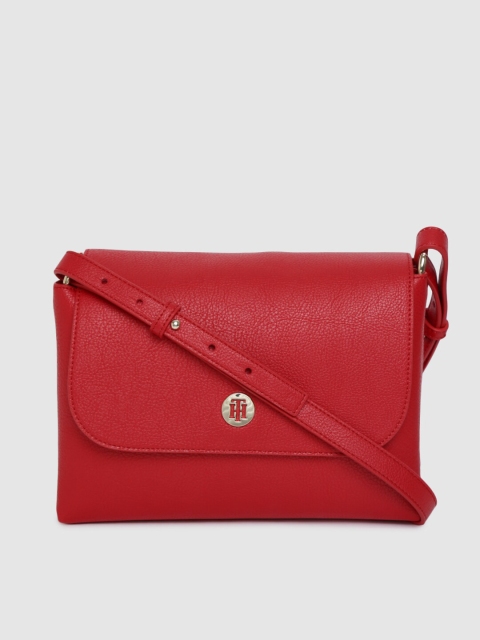 

Tommy Hilfiger Red Solid Sling Bag