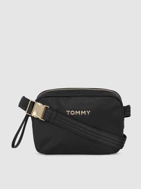 

Tommy Hilfiger Black Solid Sling Bag