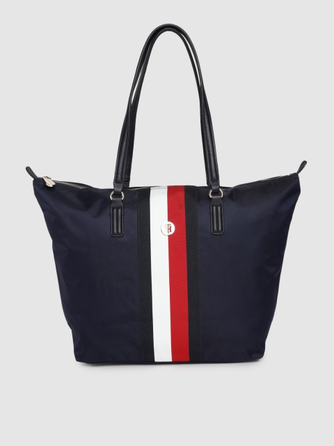 

Tommy Hilfiger Blue & White Striped Shoulder Bag