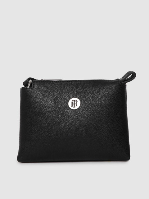 

Tommy Hilfiger Black Solid Sling Bag