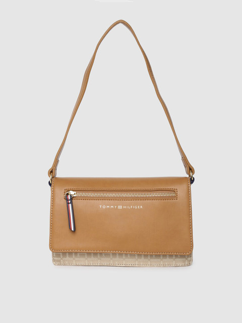 

Tommy Hilfiger Khaki Solid Satchel
