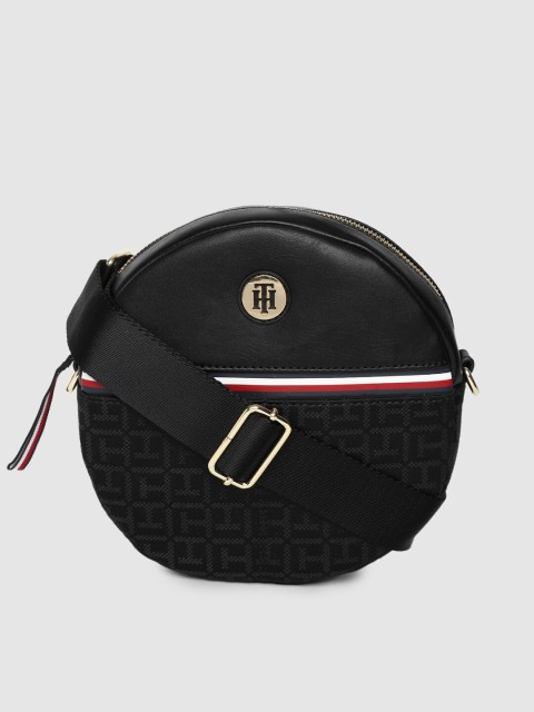 

Tommy Hilfiger Black Textured Sling Bag