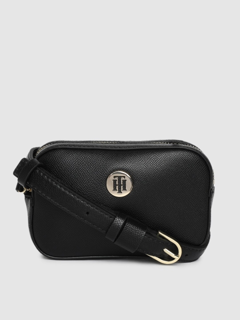 

Tommy Hilfiger Women Black Solid Sling Bag