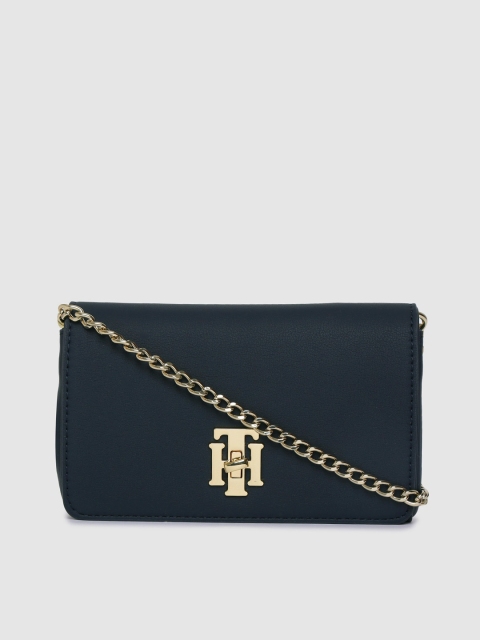 

Tommy Hilfiger Navy Blue Solid Mini Sling Bag