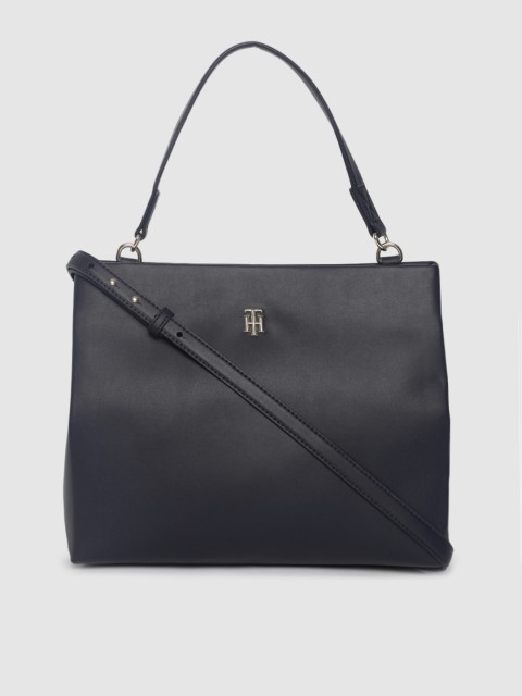 

Tommy Hilfiger Navy Blue Solid Handheld Bag