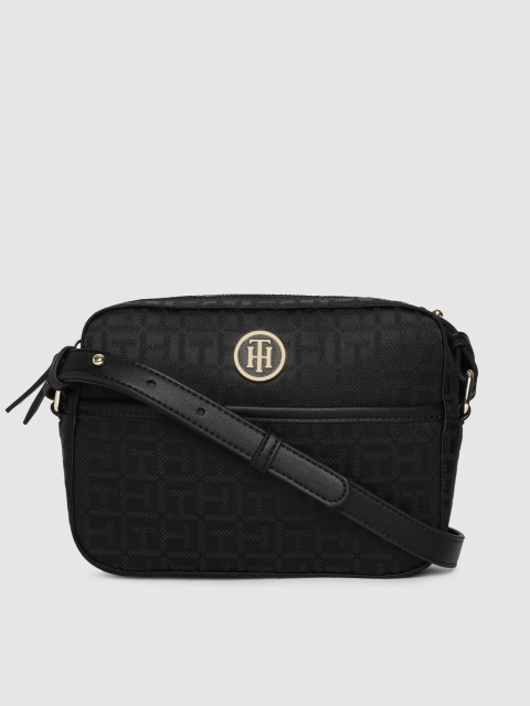 

Tommy Hilfiger Black Printed Sling Bag