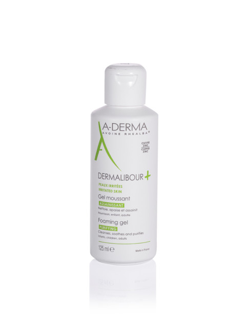 

A-DERMA Unisex Dermalibour Foaming Gel 125 ml, White