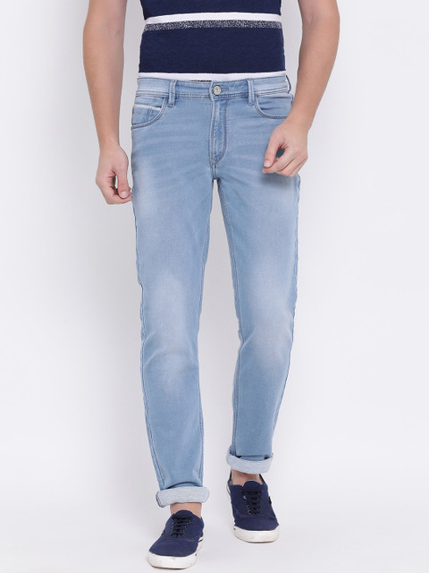 

Monte Carlo Men Blue Skinny Fit Mid-Rise Clean Look Jeans