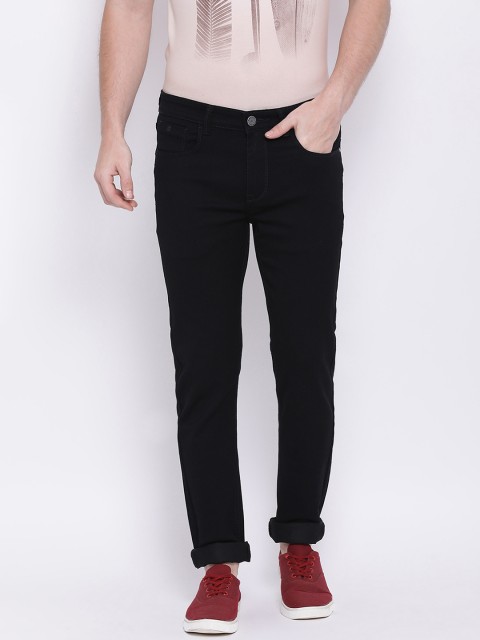 

Monte Carlo Men Black Skinny Fit Mid-Rise Clean Look Jeans