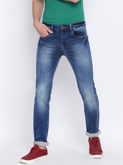 

Monte Carlo Men Blue Skinny Fit Mid-Rise Clean Look Jeans