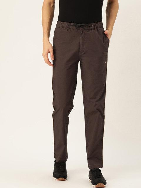 

Monte Carlo Men Coffee Brown Regular Fit Solid Track Pants