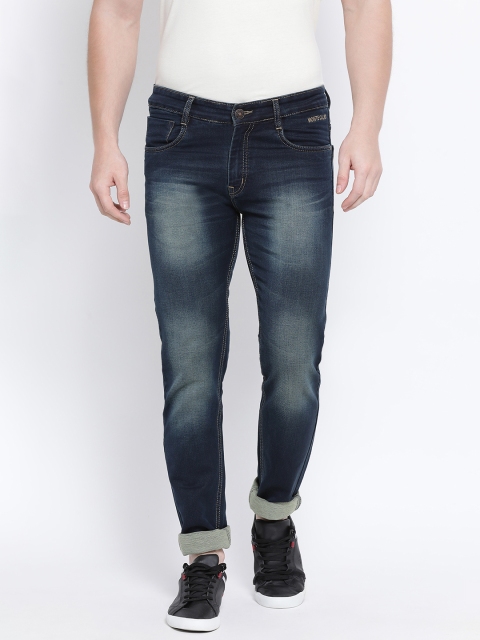 

Monte Carlo Men Blue Skinny Fit Mid-Rise Clean Look Jeans