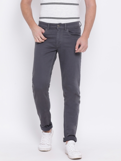 

Monte Carlo Men Grey Skinny Fit Mid-Rise Clean Look Jeans