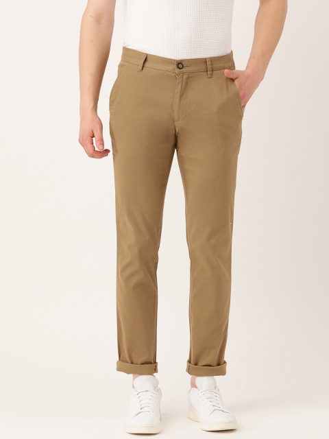 

Monte Carlo Men Khaki Smart Fit Solid Regular Trousers