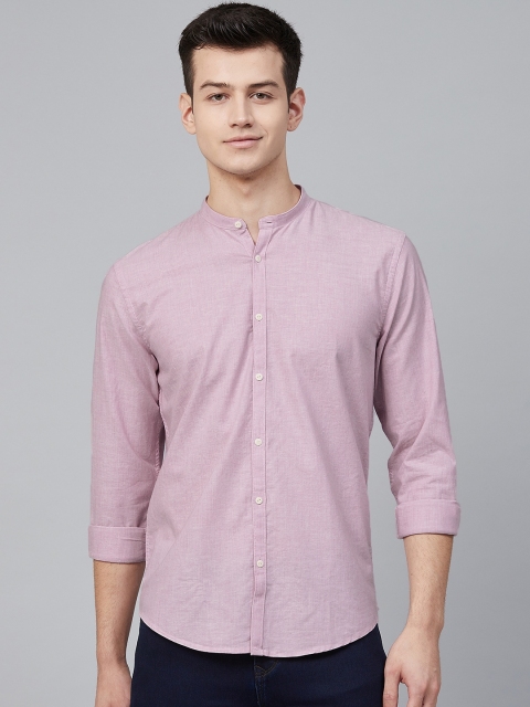 

Blackberrys Men Mauve Slim Fit Solid Casual Shirt