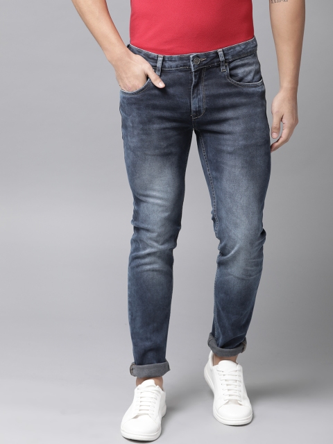 

Blackberrys Men Navy Blue Yonk Skinny Fit Low-Rise Clean Look Stretchable Jeans