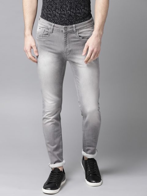 

Blackberrys Men Grey Yonk Skinny Fit Low-Rise Clean Look Stretchable Jeans