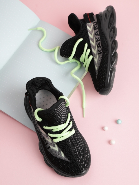 

Hoppipola Girls Black & Grey Woven Design Sneakers